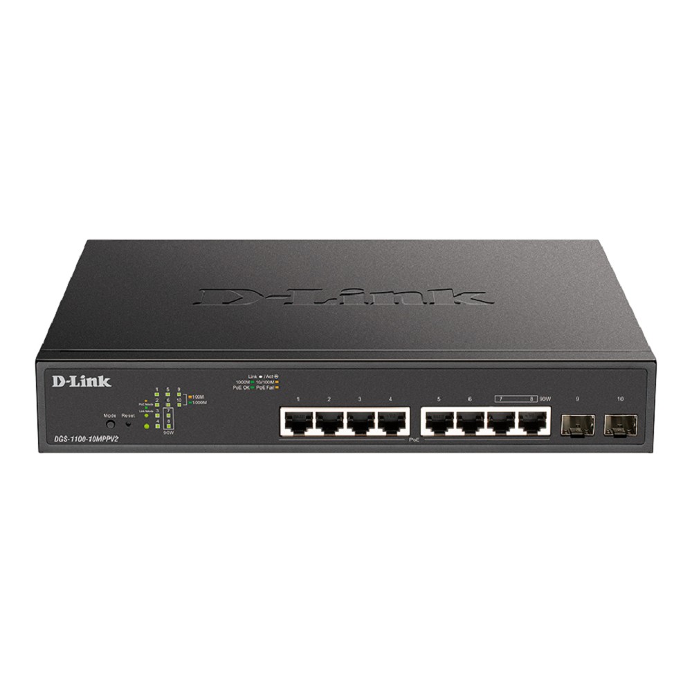Коммутатор D-Link SMB DGS-1100-10MPPV2/A3A