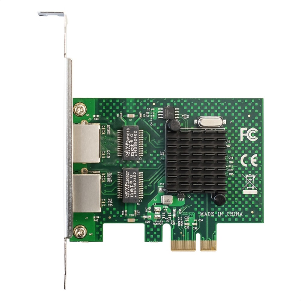 Exegate EX293452RUS Сетевой адаптер ExeGate EXE-BCM5720 (PCI-E x1 v2.0, порты 2xRJ45, 10/100/1000Mbps, Gigabit Chipset Broadcom BCM5720)