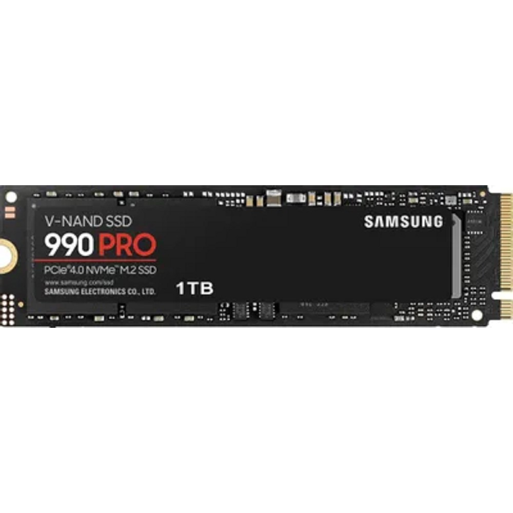 SSD M.2 (PCI-E NVMe 2.0 Gen 4.0 x4) 1Tb Samsung 990 PRO (R7450/W6900MB/s) 1year арт. MZ-V9P1T0BW