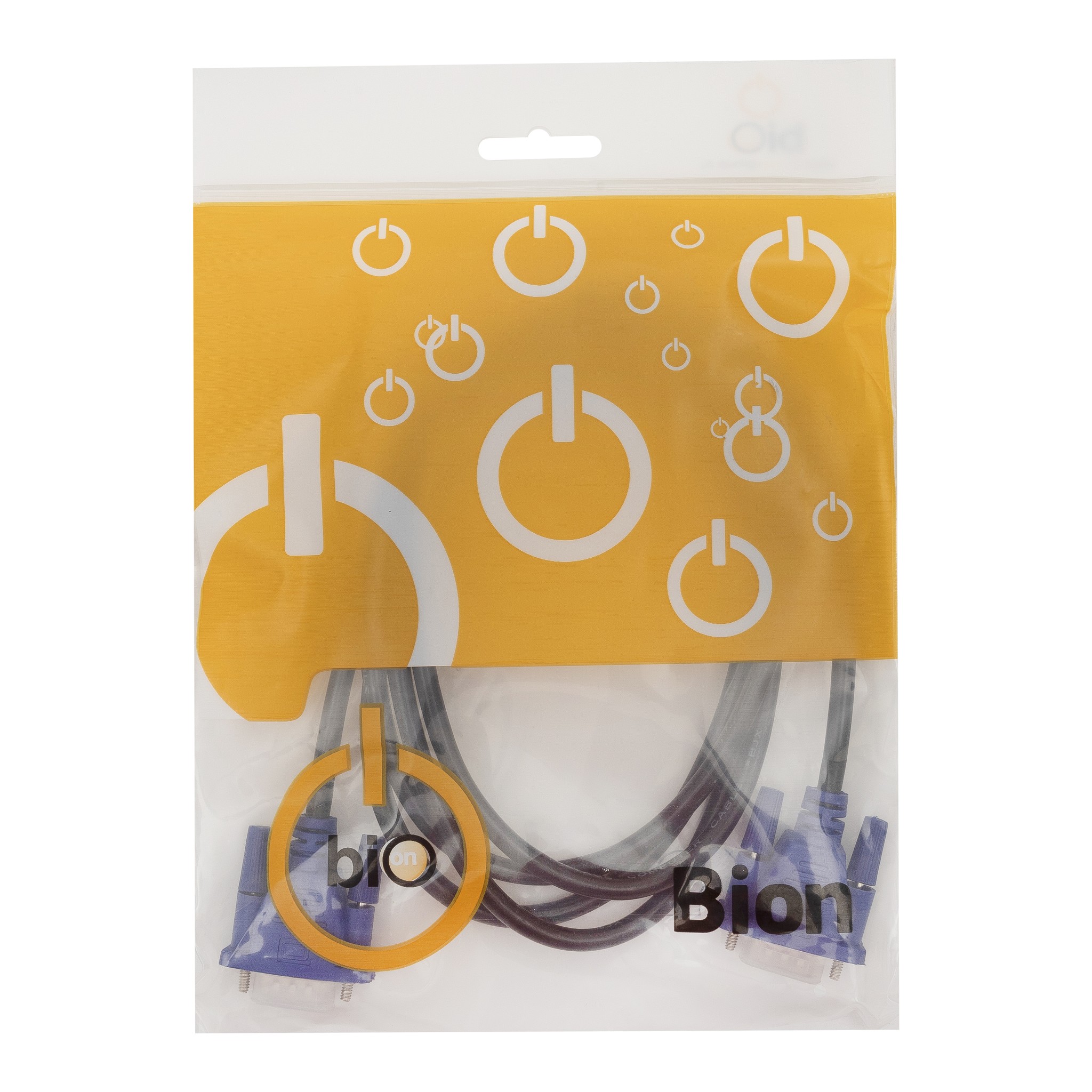 Bion Кабель VGA 15M/15M, экранированный, ферритовые кольца, черный, 1.8 м [BXP-VGA2-018] Bion Expert