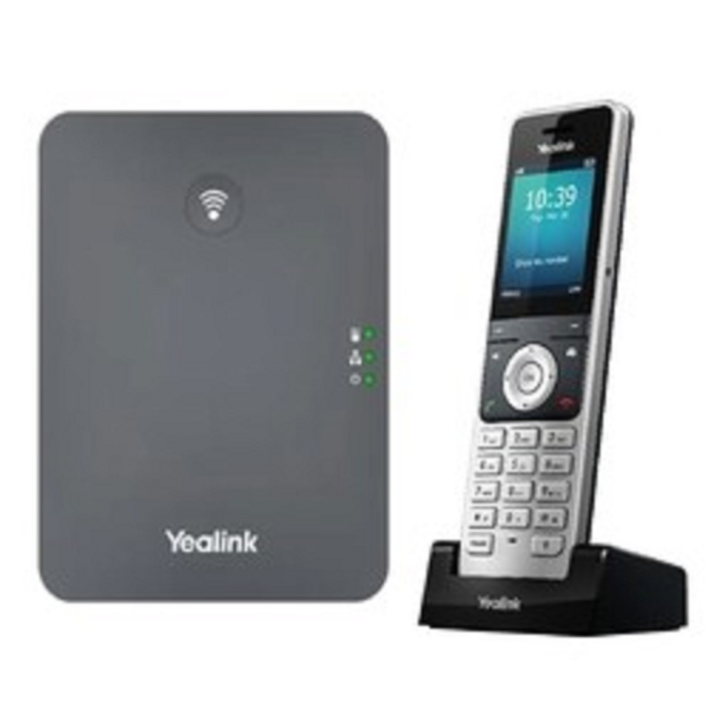 YEALINK DECT-трубка Yealink W76P DECT (база W70B+трубка W56H) до 10 SIP-аккаунтов, до 10 трубок на базу, до 20 одноврем. Вызовов