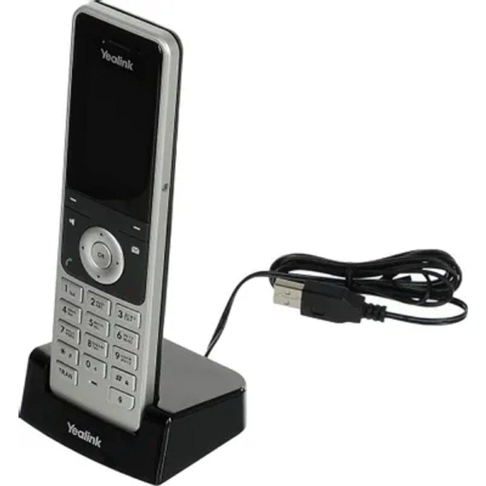 YEALINK DECT-трубка Yealink W76P DECT (база W70B+трубка W56H) до 10 SIP-аккаунтов, до 10 трубок на базу, до 20 одноврем. Вызовов