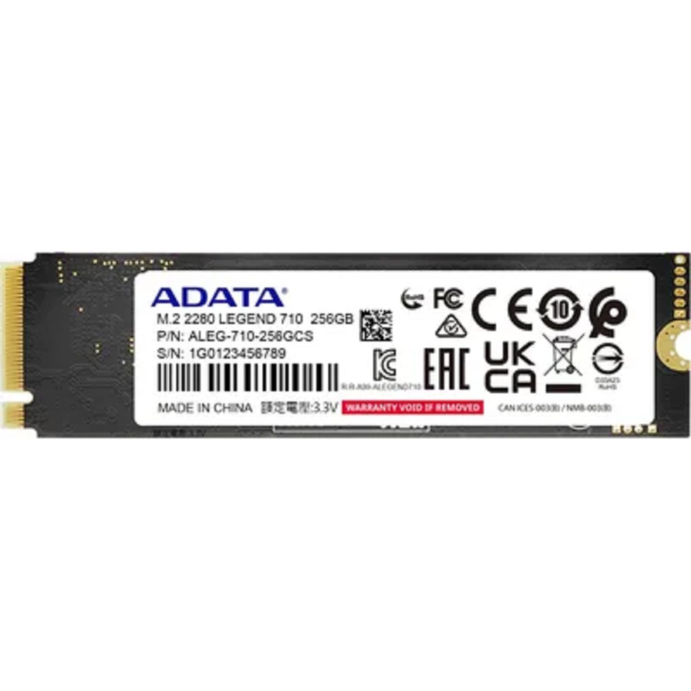 ADATA LEGEND 710 M.2 2280 NVMe PCIe 3.0 x4 256GB 2100/1000 COLOR BOX арт. ALEG-710-256GCS