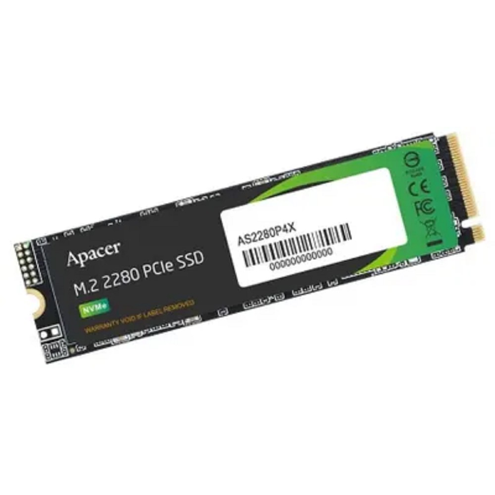 Apacer SSD AS2280P4X 512Gb M.2 2280 PCIe Gen3x4, R2100/W1500 Mb/s, 3D NAND, MTBF 1.8M, NVMe, 200TBW, Retail, 3 years (AP512GAS2280P4X-1)