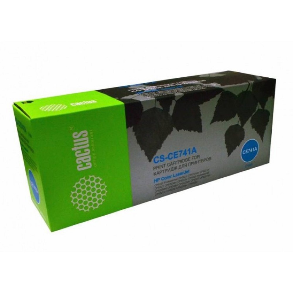 Cactus CS-CE741A CE741A голубой (7300стр.) для HP CLJ CP5220, CP5221, CP5223, LJ CP5221, CP5223, CP5225, CP5227, CP5229