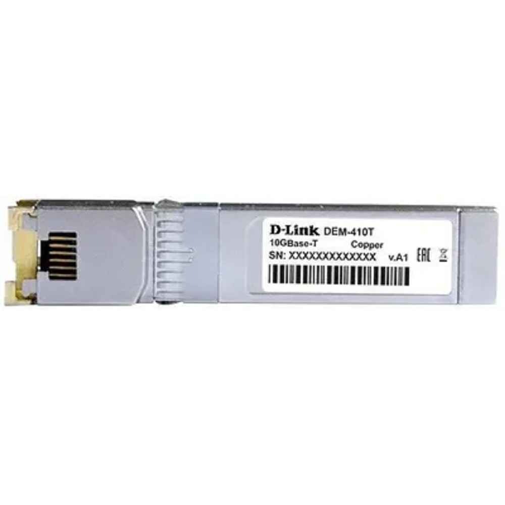 D-Link 410T/A2A Трансивер SFP+ с 1 портом 10GBase-T (до 80 м) D-Link SMB