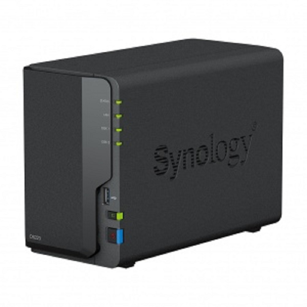 Synology QC 1,7GhzCPU/2Gb/RAID0,1/upto 2HP HDD SATA(3.5')/2xUSB3.2, 1xUSB2.0/1xGbE/iSCSI/2xIPcam(up to 20)/1xPS repl DS218 1YW арт. DS223