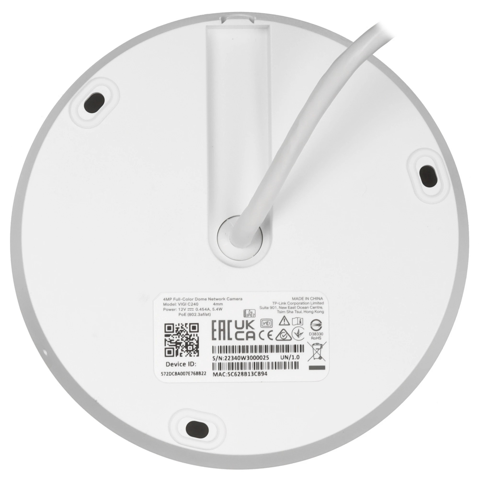 TP-Link VIGI C240(2.8mm) Купольная камера 4 Мп с цветным ночным видением TP-Link SMB