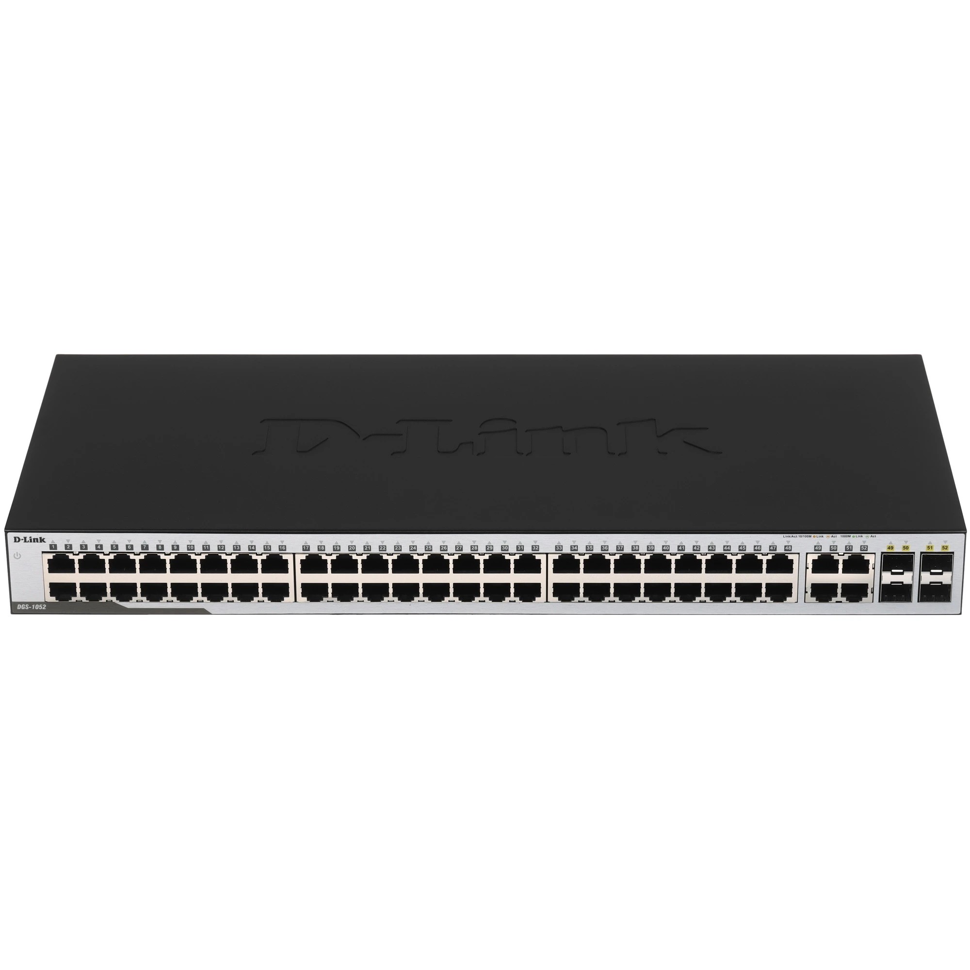 D-Link Неуправляемый коммутатор, 48x1000Base-T, 4xCombo 1000Base-T/SFP, защита от статического электричества до 1 кВ, корпус металл арт. DGS-1052/A3A