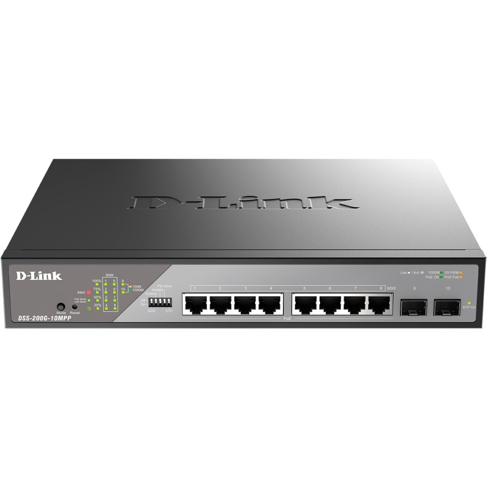 Коммутатор D-Link SMB DSS-200G-10MPP/A1A