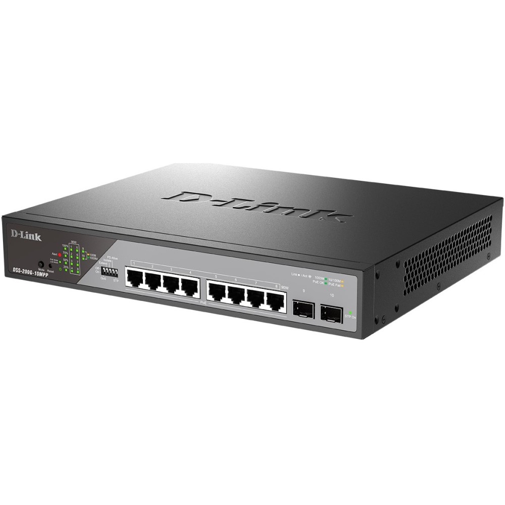 Коммутатор D-Link SMB DSS-200G-10MPP/A1A
