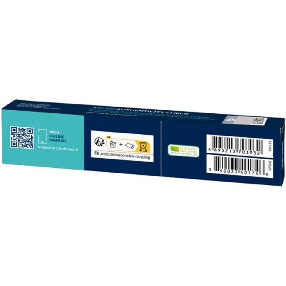Термопаста MX-6 Thermal Compound 8-gramm ACTCP00081A ARCTIC