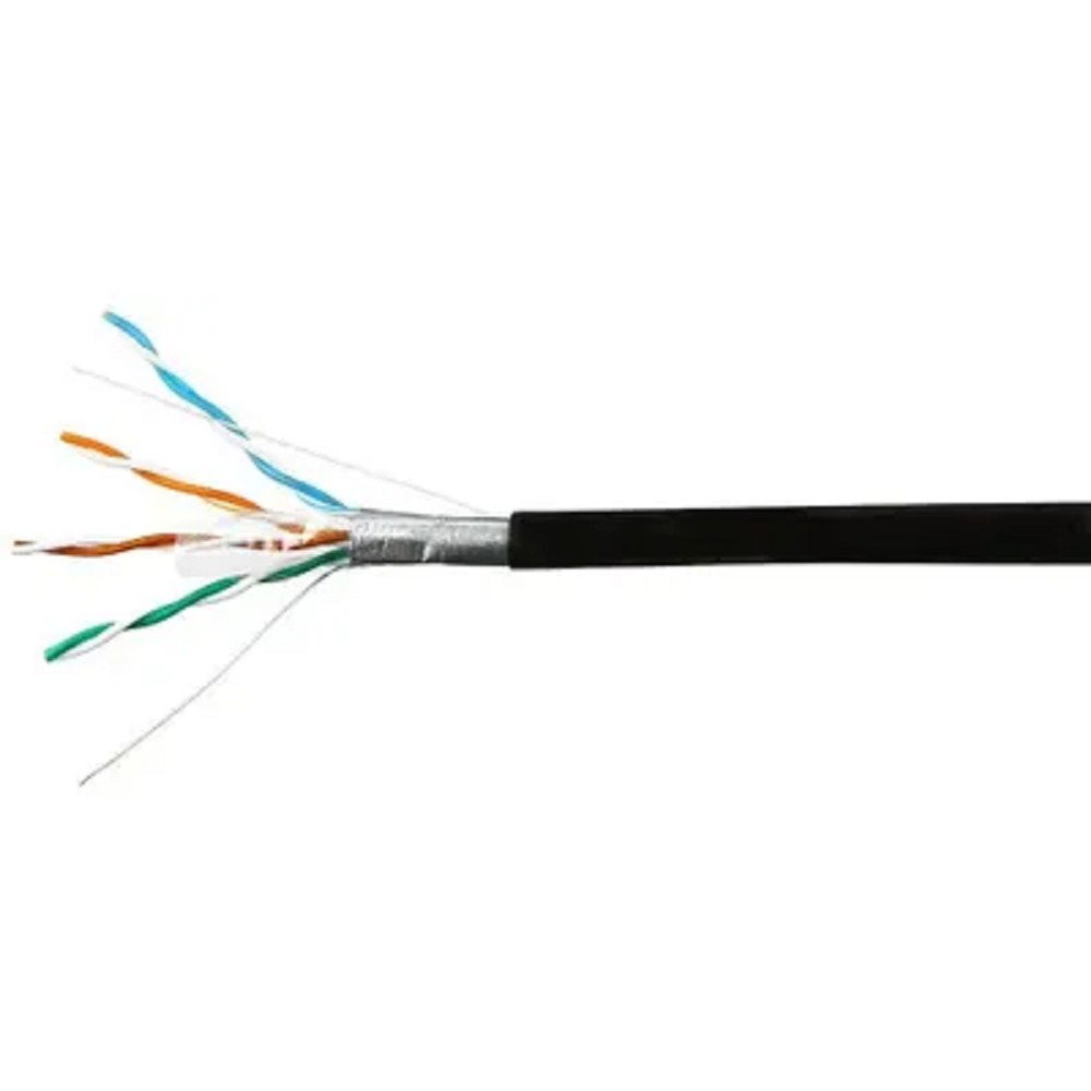 SkyNet Кабель Standart FTP outdoor 4x2x0,48, медный, FLUKE TEST, кат.5e, однож., 100 м, box, черный [CSS-FTP-4-CU-OUT/100]