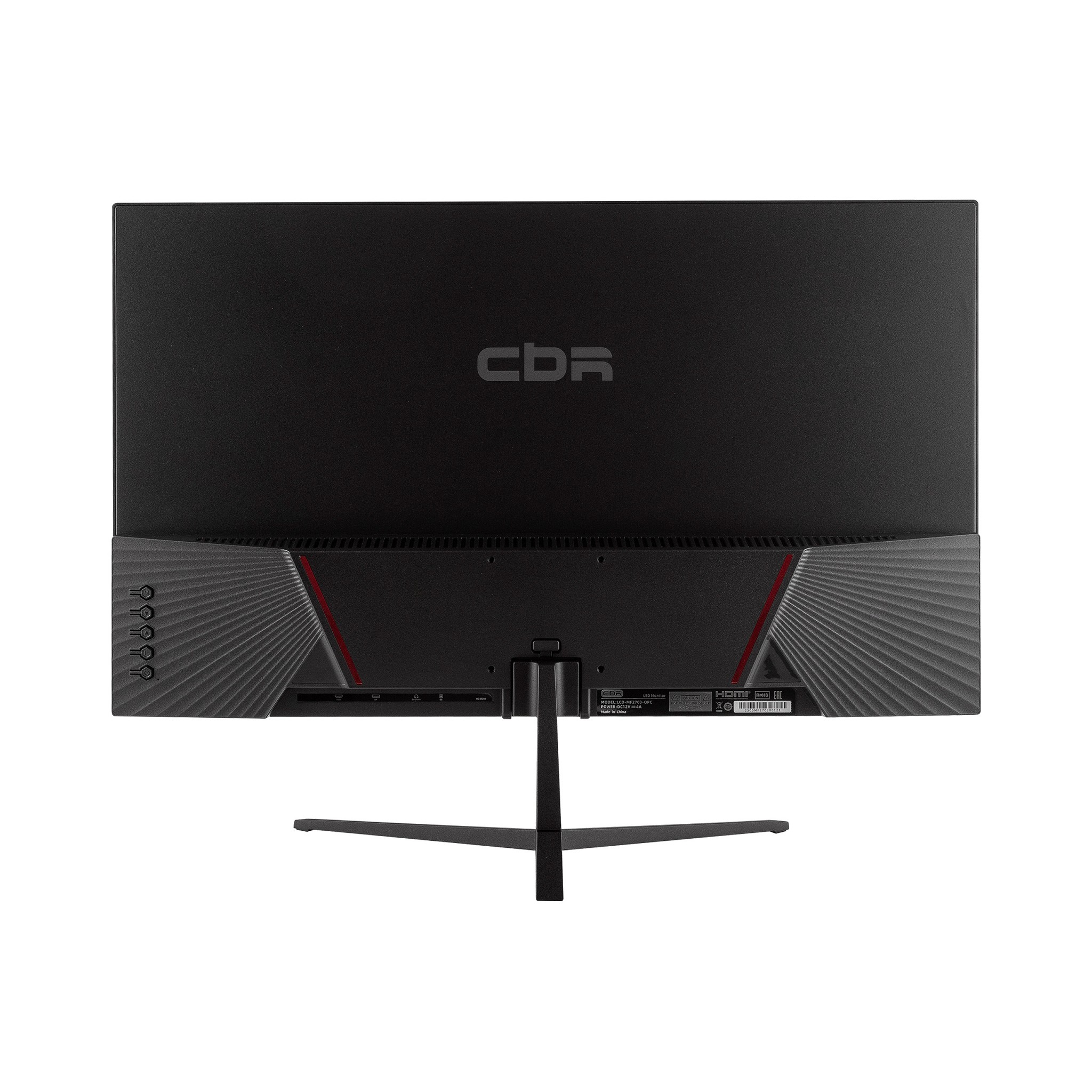 CBR LCD Монитор 27" MF-2703, VA, FHD 1920x1080, 144Гц, 1*DP/1*HDMI, внешний БП, FreeSync, черный, кабель HDMI 1.5м [LCD-MF2703-OPC]