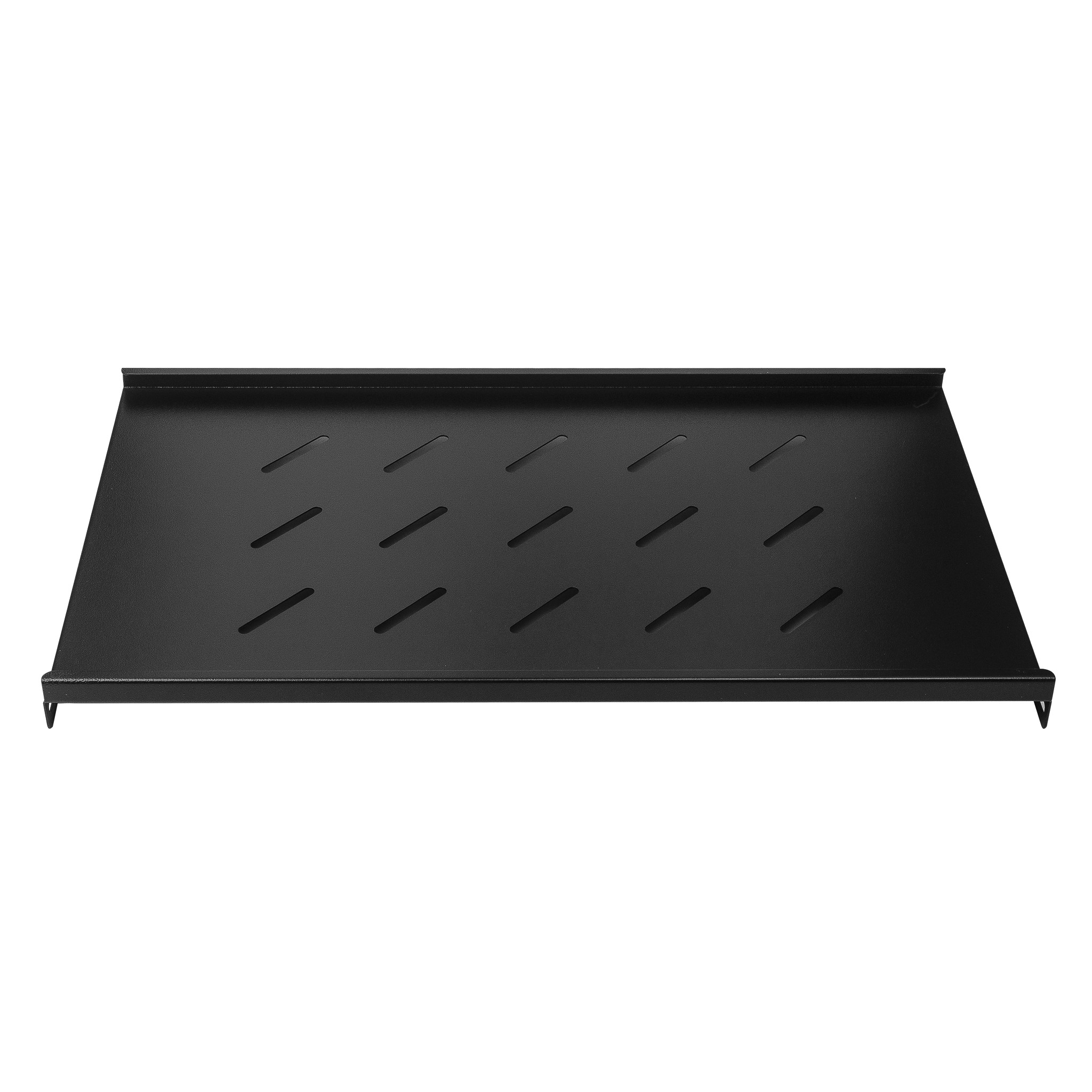 NEOMAX Полка 19"1U, для настенного шкафа 600*450; глубина полки 280мм, ширина 500мм; цвет черный (NM-SHF-1U45-101-BK)