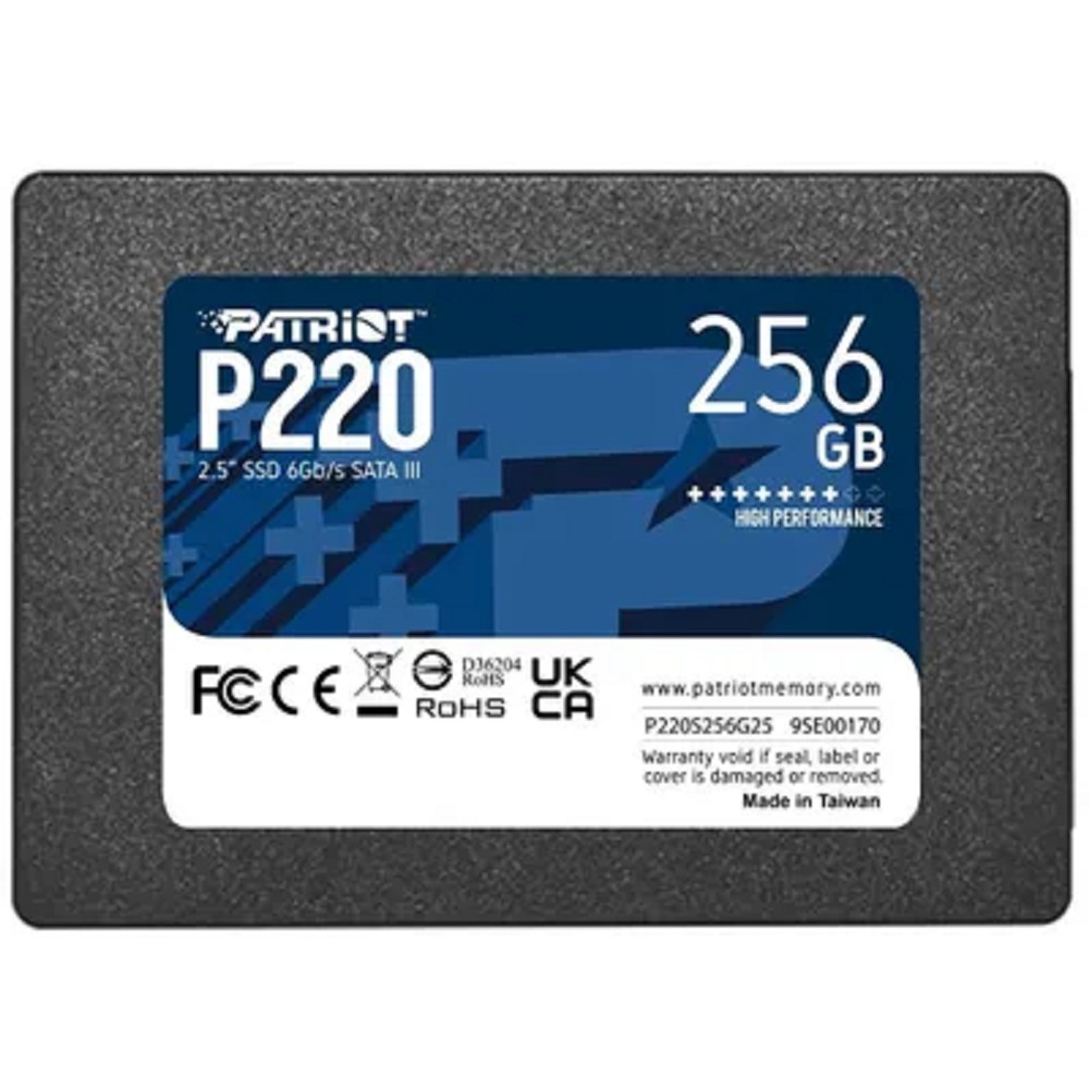 Patriot SSD P220 256GB SATA3 2.5" R550/W490 TBW 120TB 3D NAND арт. P220S256G25