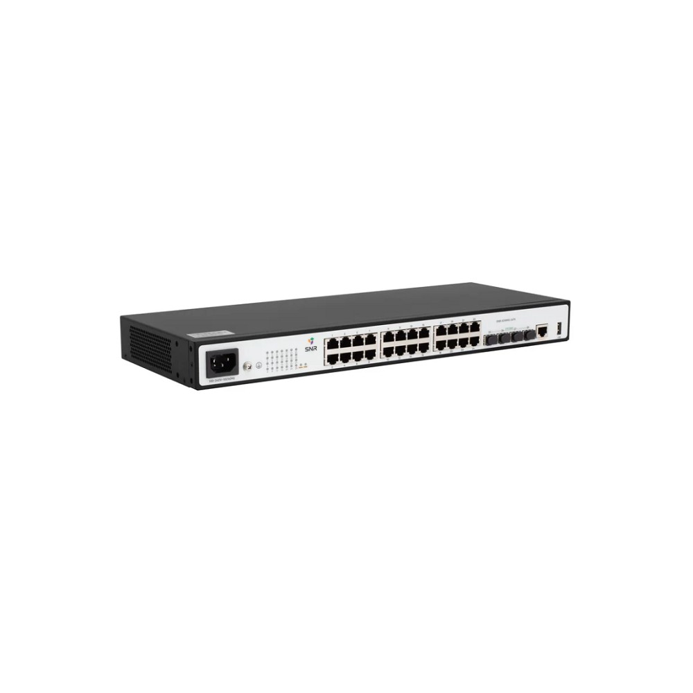 SNR Управляемый коммутатор уровня 2, 24 порта 10/100/1000Base-T, 4 порта 1/10G SFP+ арт. SNR-S2989G-24TX
