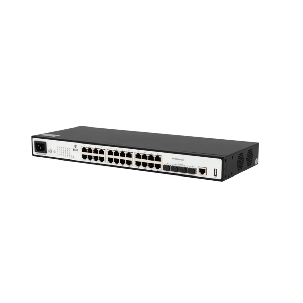 SNR Управляемый коммутатор уровня 2, 24 порта 10/100/1000Base-T, 4 порта 1/10G SFP+ арт. SNR-S2989G-24TX