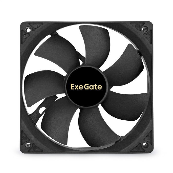 Exegate EX294048RUS Вентилятор ExeGate EX12025S2P, 120x120x25 мм, Sleeve bearing (подшипник скольжения), 2pin (разъем 2.54; для блоков питания ATX), 1400RPM, 25dBA