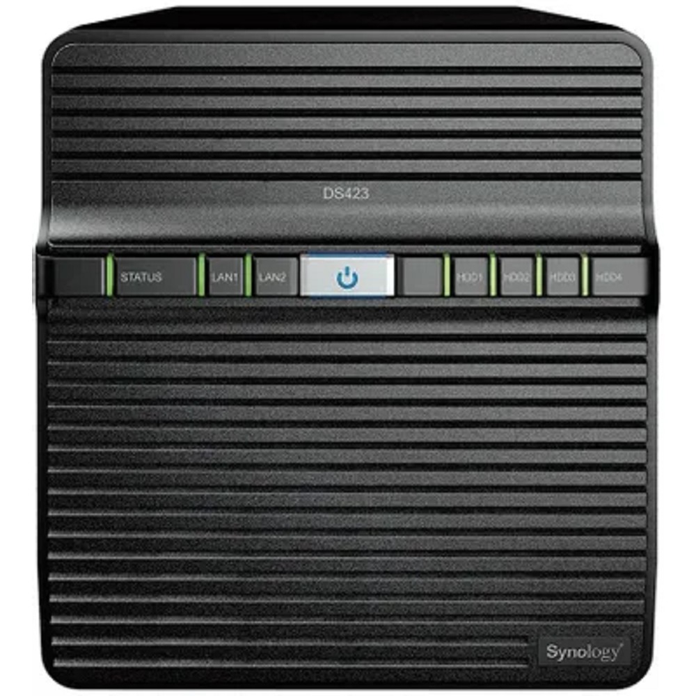 Synology QC 1,7GhzCPU/2Gb/RAID0,1,10,5,6/upto 4HP HDD SATA(3.5', 2.5')/2xUSB3.2/2xGbE/iSCSI/2xIPcam(up to 30)/1xPS/1YW repl DS418