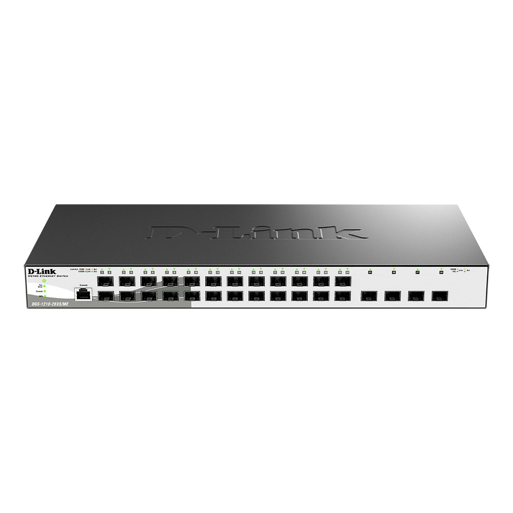 D-Link DGS-1210-28XS/ME/B2A Управляемый L2 коммутатор с 24 портами 100/1000Base-X SFP и 4 портами 10GBase-X SFP+ D-Link SMB