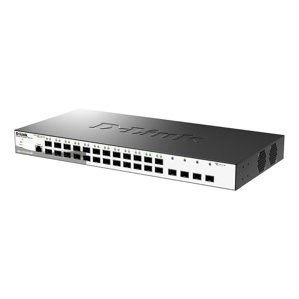D-Link DGS-1210-28XS/ME/B2A Управляемый L2 коммутатор с 24 портами 100/1000Base-X SFP и 4 портами 10GBase-X SFP+ D-Link SMB