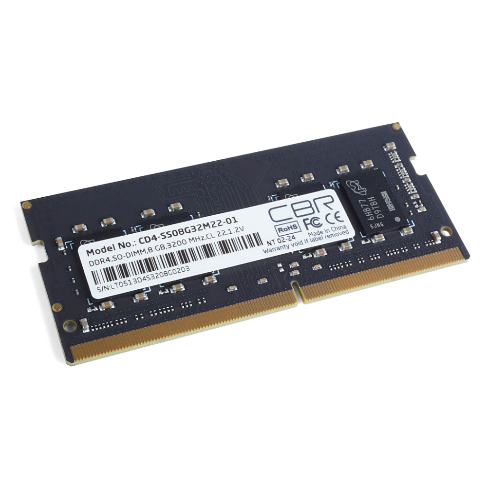 CBR DDR4 SODIMM 8GB CD4-SS08G32M22-01 PC4-25600, 3200MHz, CL22, 1.2V