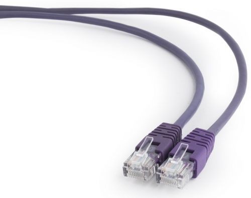 Патч-корд UTP Cablexpert PP12-0.5M/V кат.5e, 0.5м, литой, многожильный (фиолетовый)