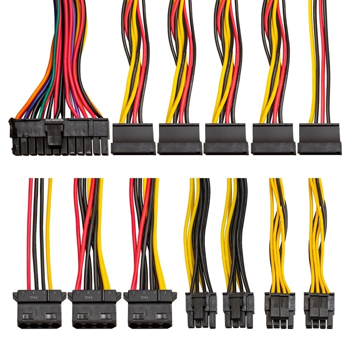 Exegate EX292181RUS Блок питания 800W ExeGate 800NPX (ATX, 12cm fan, 24pin, 2x(4+4)pin, PCI-E, 3xSATA, 2xIDE, black)