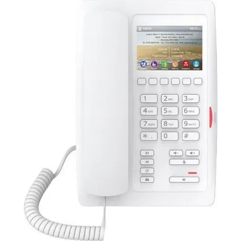 Fanvil H5, 2 SIP-акк., 3.5", 480x320 Цвет. экран, POE, БП в комп., 2x100 Mbps, Белый, 6 прог. клав. арт. H5 white