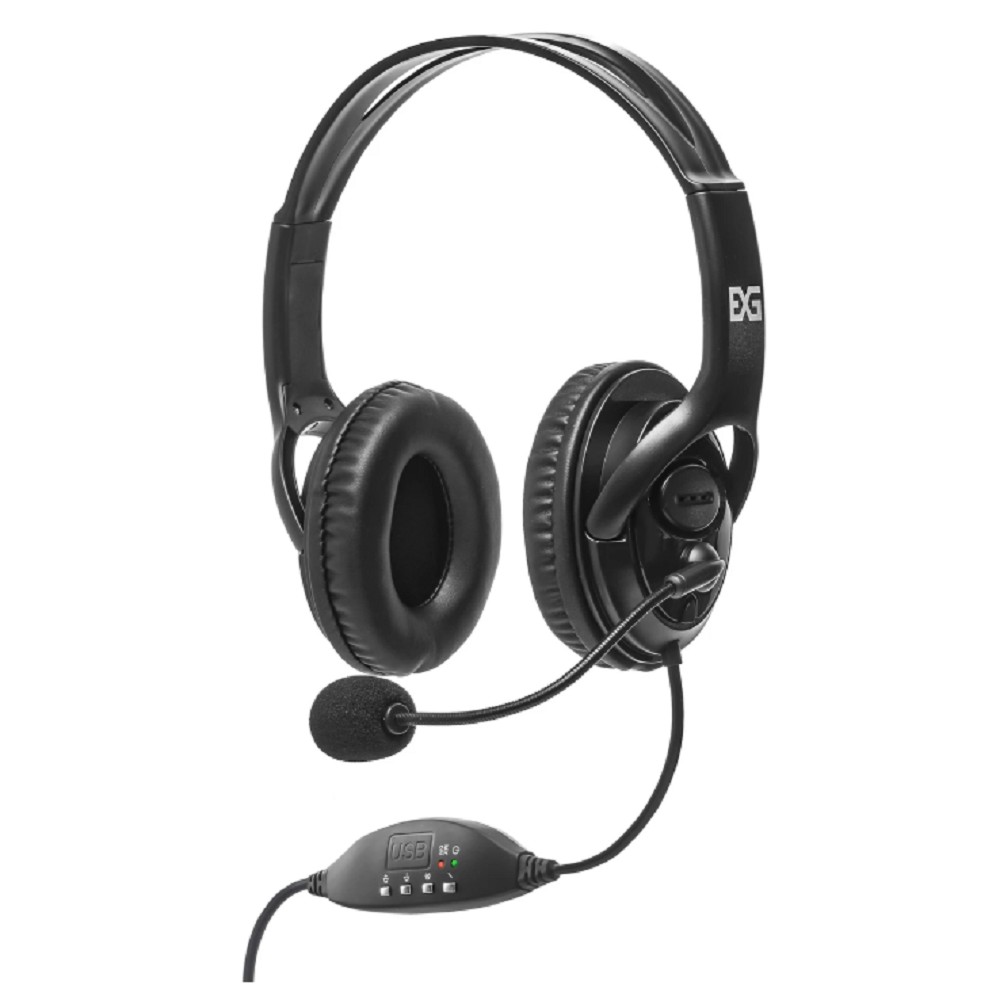 ExeGate 960 USB STEREO EX294417RUS (USB, динамик 40 мм, 20-20000Гц, длина кабеля 2м, управление громкостью и пр. на кабеле, Color box)