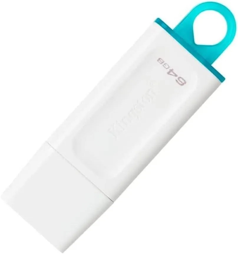 Kingston USB Drive 64GB DataTraveler Exodia USB 3.2 gen.1, белый+бирюзовый арт. KC-U2G64-5R