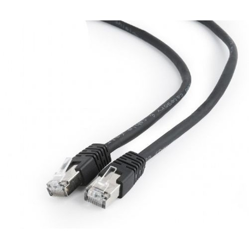 Cablexpert Патч-корд FTP PP6-1M кат.6, 1м, литой, многожильный (черный)