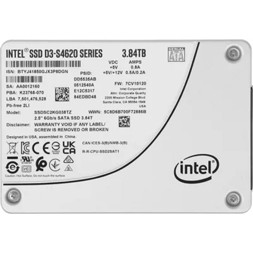 Накопитель SSD Intel D3-S4620 арт. SSDSC2KG038TZ01