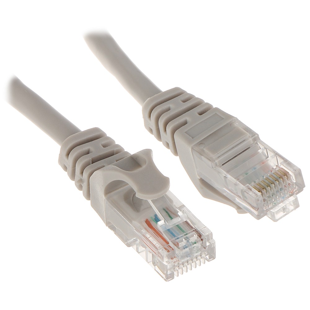 Патч-корд Bion [BPC-U5E181-1M] U/UTP, Cat.5e, AWG 26 (7/0,16мм), многожильный, PVC, 1м, серый, 100% медь Bion Cable