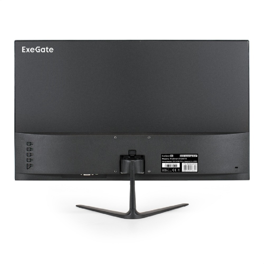 LCD ExeGate 23.8" EV2407A ProSmart черный {VA 1920x1080 75Hz 5ms 16:9 250cd 3000:1 178/178 D-Sub HDMI2.0 FreeSync LowBlueLight Speakers VESA регулировка наклона} [EX294344RUS]