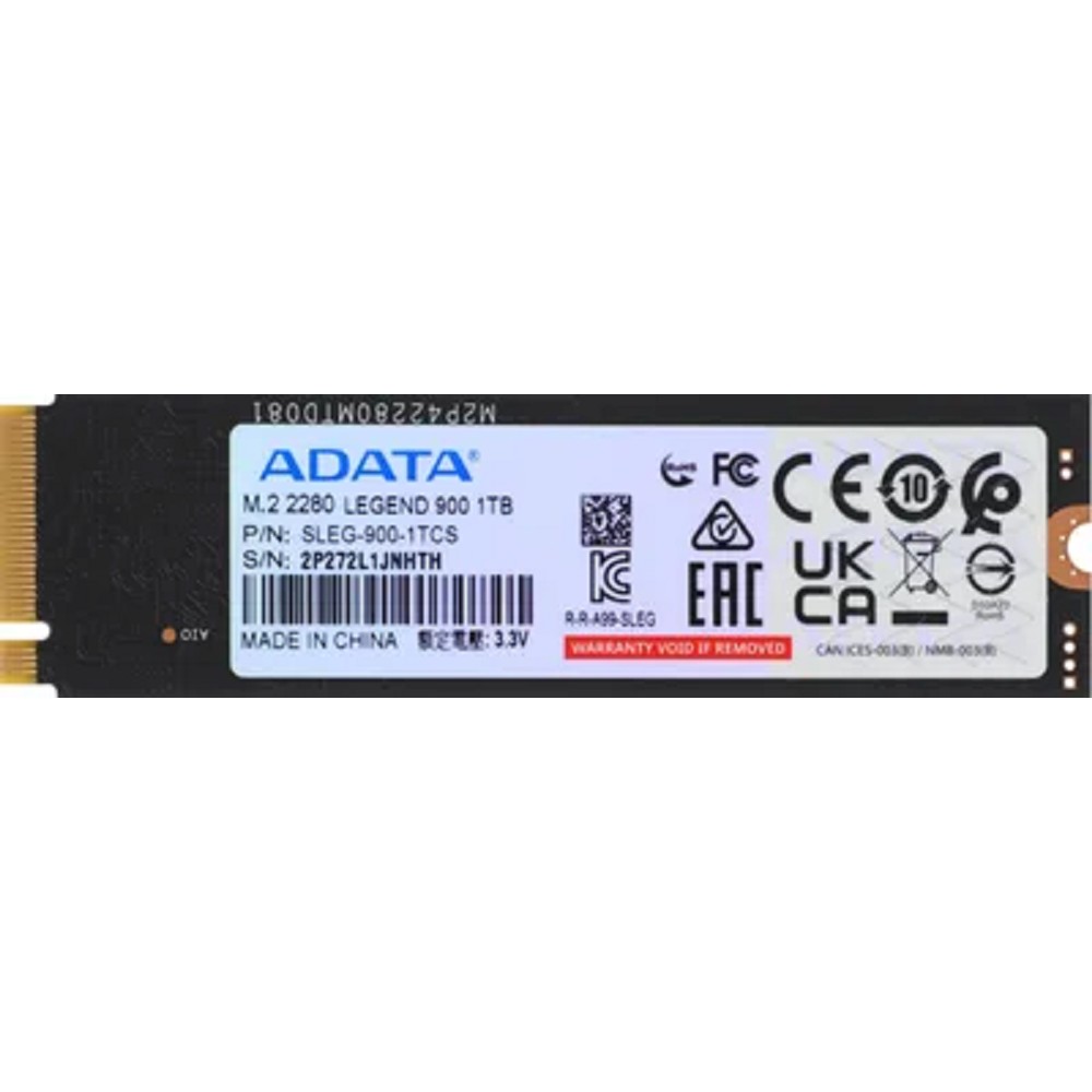 ADATA LEGEND 900 M.2 2280 NVMe PCIe 4.0 x4 1TB 7000/4700 COLOR BOX арт. SLEG-900-1TCS