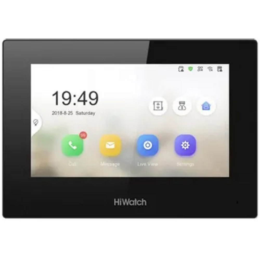 Видеодомофон HIWATCH Pro VDP-H3212WB, черный HIKVISION