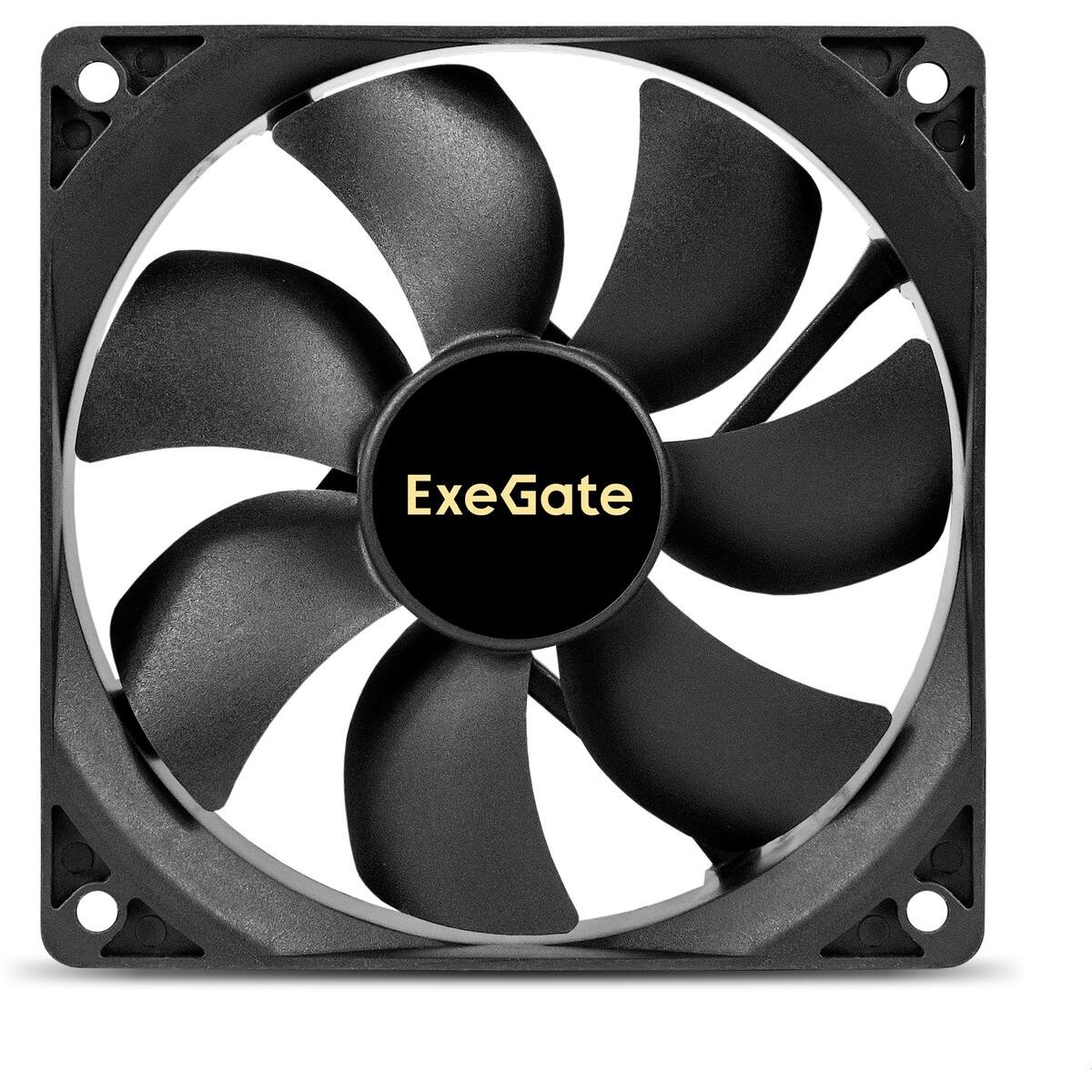 Exegate EX283390RUS Вентилятор 12В DC ExeGate ExtraPower EP12025S3PM (120x120x25 мм, Sleeve bearing (подшипник скольжения), 3pin+Molex, 1800RPM, 28dBA)