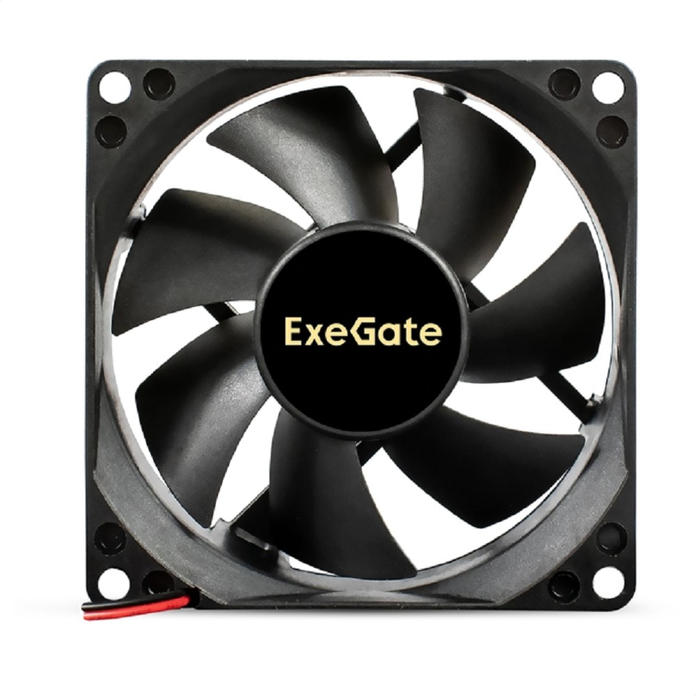 Exegate EX295207RUS Вентилятор 24B DC ExeGate EX08025B2P-24 (80x80x25 мм, 2-Ball (двойной шарикоподшипник), 2pin, 2850RPM, 28.5dBA)