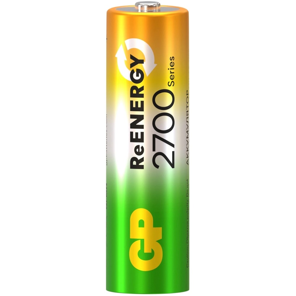 Gp ReEnergy 270AAHC AA, емкость 2700 мАч (270AAHCRGY-CRB10) (10шт в уп-ке) арт. 4610116212875