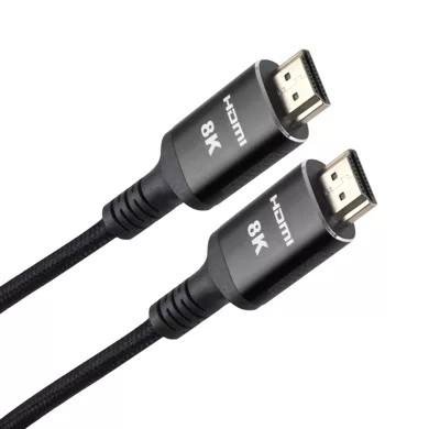 iOpen ACG859B-1.0 Кабель интерфейсный HDMI-HDMI 19M/M,ver. 2.1 8KX60Hz (Econom) оплетка 1m VCOM