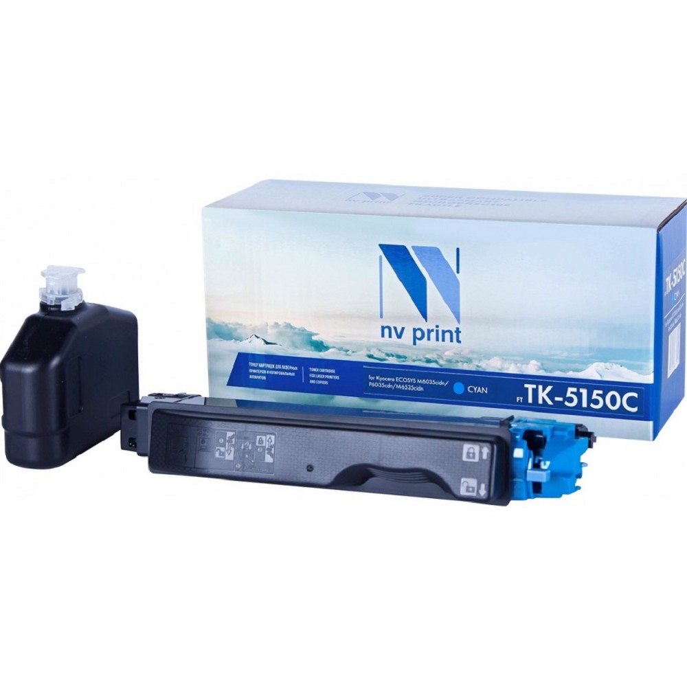 Картридж NVP совместимый NV-TK-5150 Cyan для Kyocera ECOSYS M6035cidn/ M6535cidn/ P6035cdn (10000k) NV Print арт. NV-TK5150C