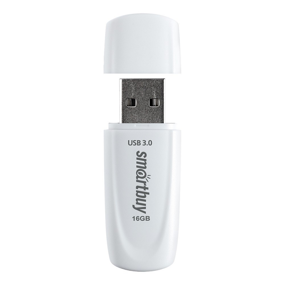 Smartbuy USB Drive 16Gb Scout White [SB016GB3SCW] Smart buy