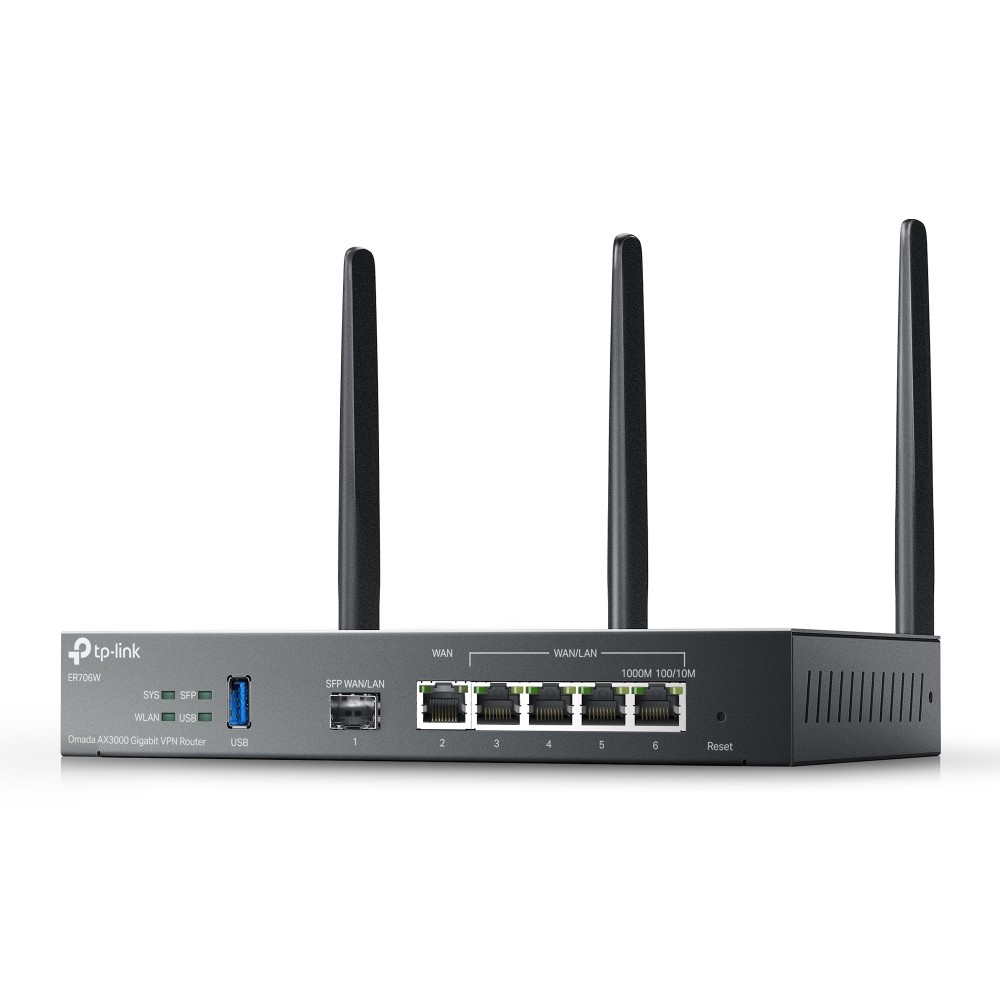 TP-Link ER706W VPN-маршрутизатор Omada с гигабитными портами и поддержкой Wi-Fi AX3000 TP-Link SMB