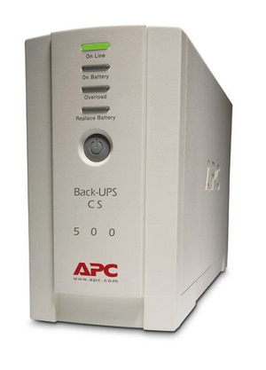 Источник бесперебойного питания для персональных компьютеров APC Back-UPS CS 500VA/300W, 230V, 4xC13 outlets (1 Surge & 3 batt.), Data/DSL protection, USB, PCh, user repl. batt., 1 year warranty
