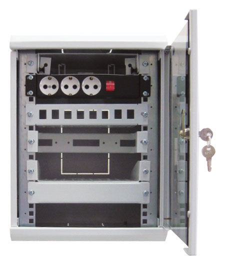 ЦМО Шкаф телекоммуникационный настенный 10" 8U, (320х255) 420x320x305 (ШРН-8.255-10)