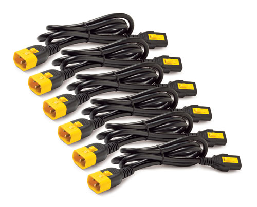 Кабель силовой Power Cord Kit (6 ps), Locking, IEC 320 C13 to IEC 320 C14, 10A, 208/230V, 1,2 m (repl. AP8704S)
