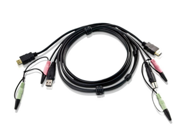 ATEN Custom USB 2.0 HDMI KVM Cable L:1.8m