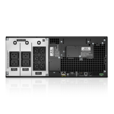 APC Smart-UPS SRT RM, 6000VA/6000W, On-Line, Extended-run, Rack 4U (Tower convertible), Pre-Inst. Web/SNMP, with PC Business, Black, 1 year warranty APC by Schneider Electric арт. SRT6KRMXLI